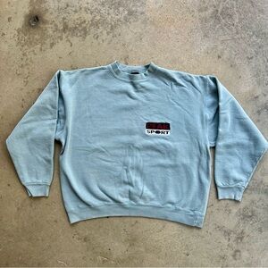 Vintage Peak SPORT Crewneck Boxy Sweatshirt Large USA Mint